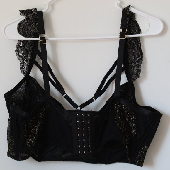 Torrid Strappy Lurex Lace Underwire Bra - Picture 3 of 7